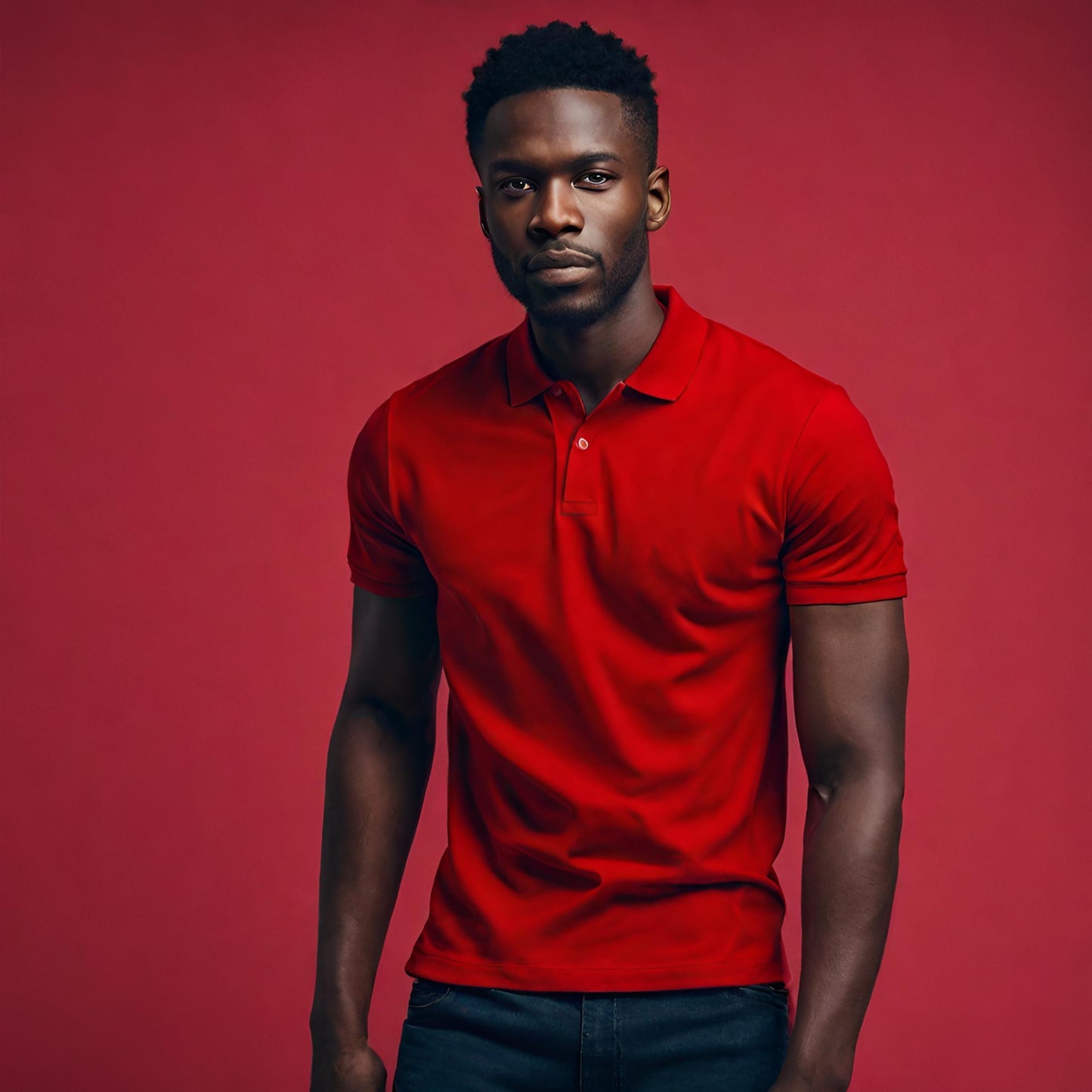 PREMIUM QUALITY PLAIN POLO (Red)