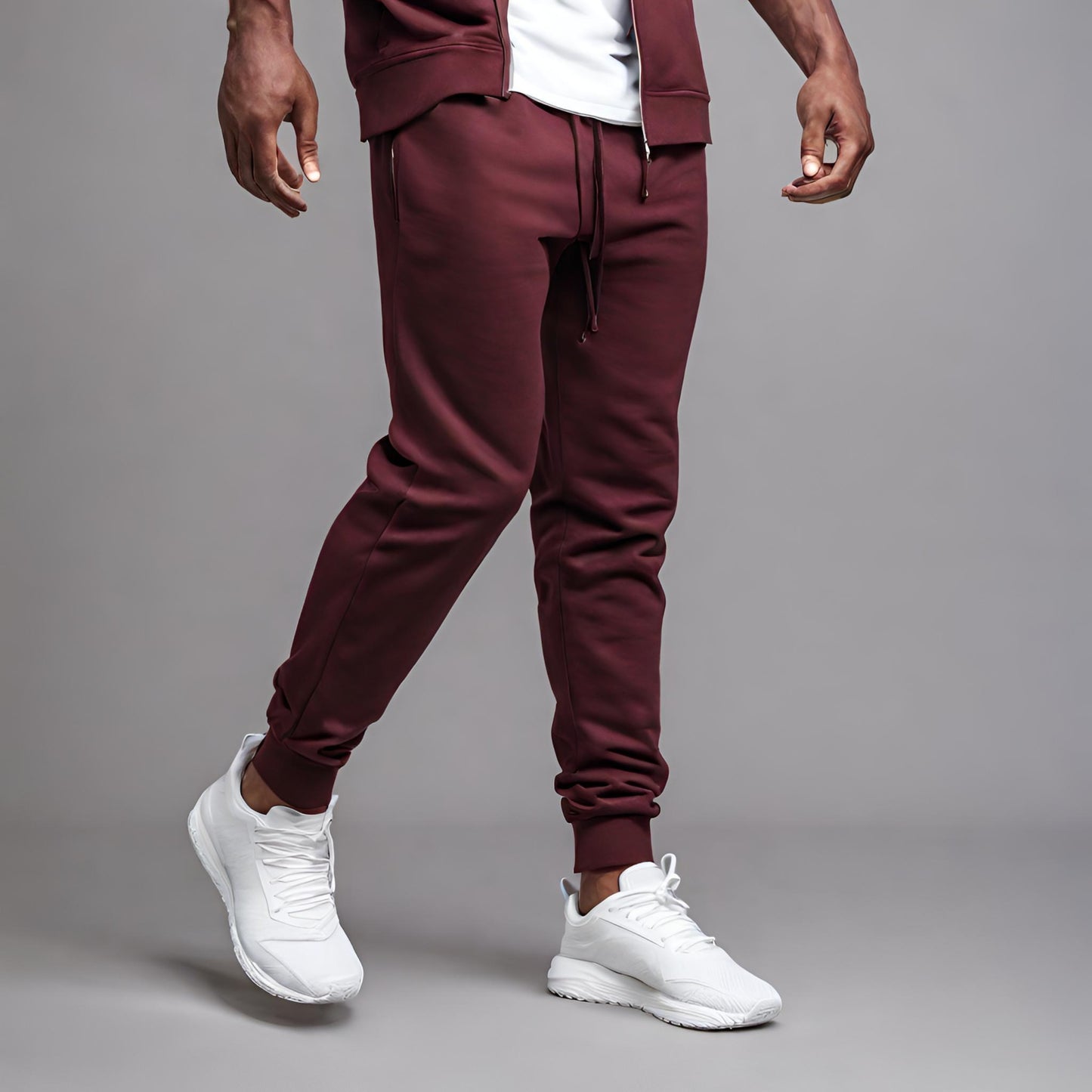 PREMIUM QUALITY PLAIN JOGGER (Burgundy)