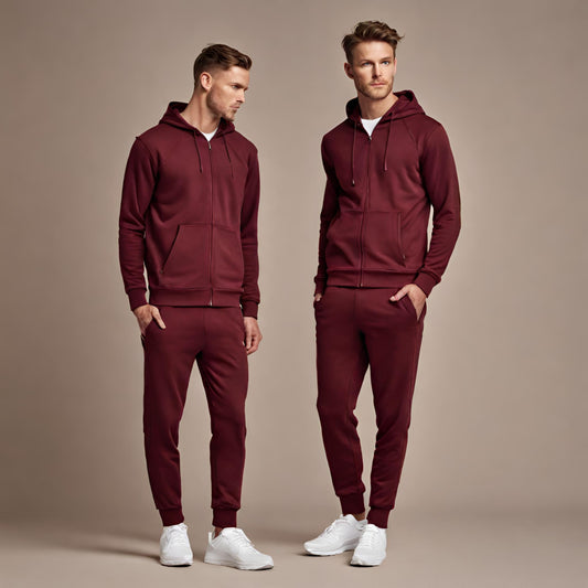 PREMIUM QUALITY PLAIN TRACKSUIT (Burgundy)