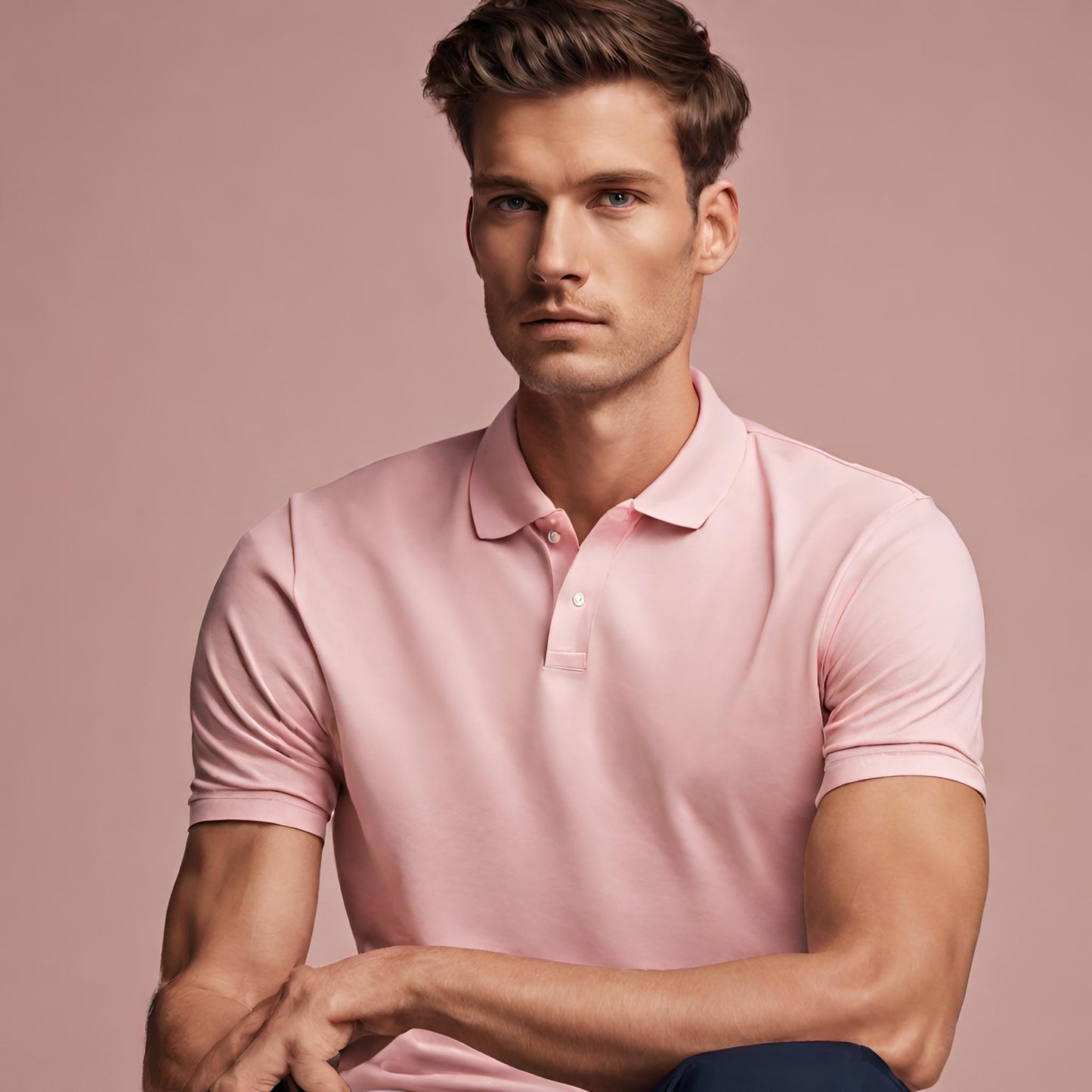 PREMIUM QUALITY PLAIN POLO (Light Pink)