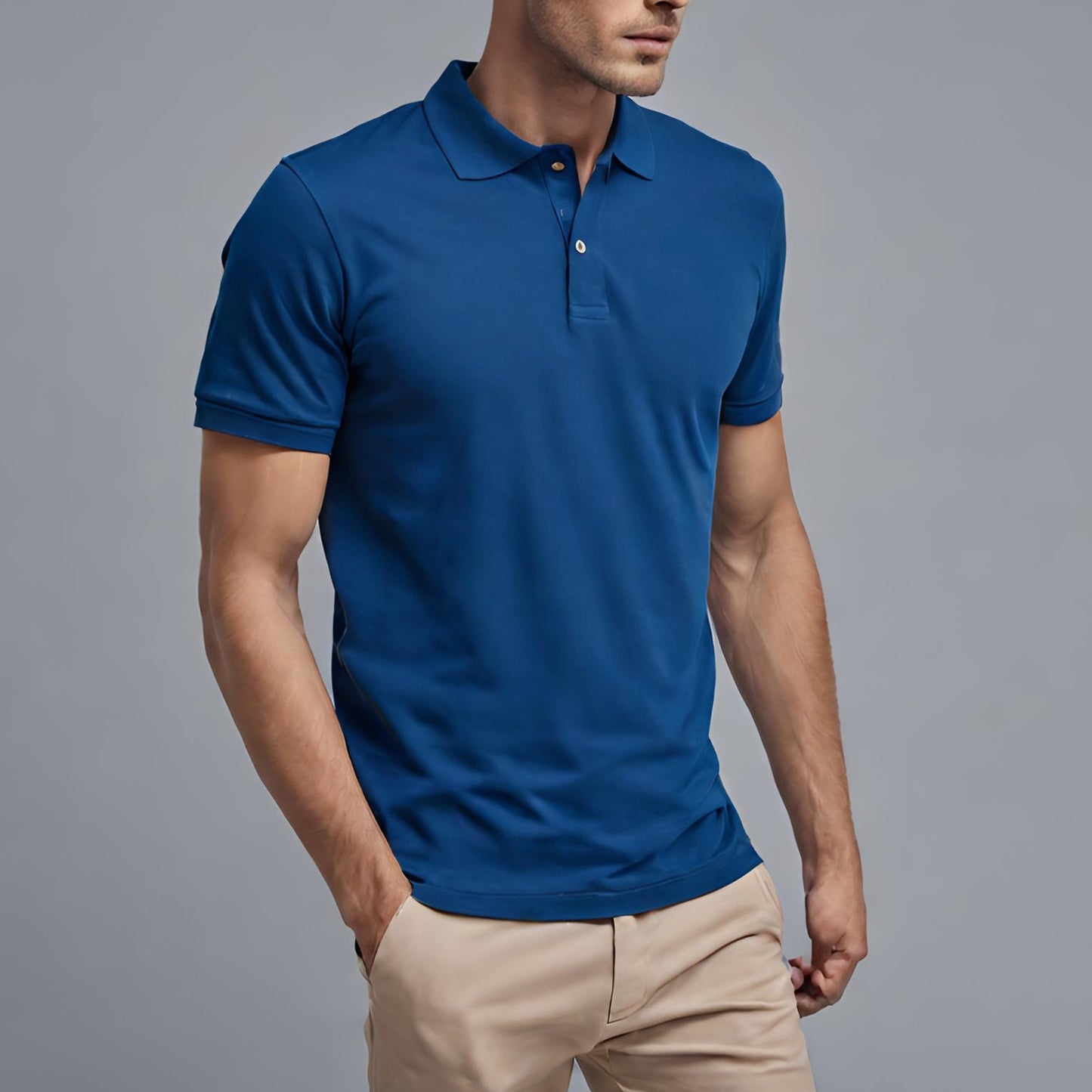 PREMIUM QUALITY PLAIN POLO (Deep Blue)