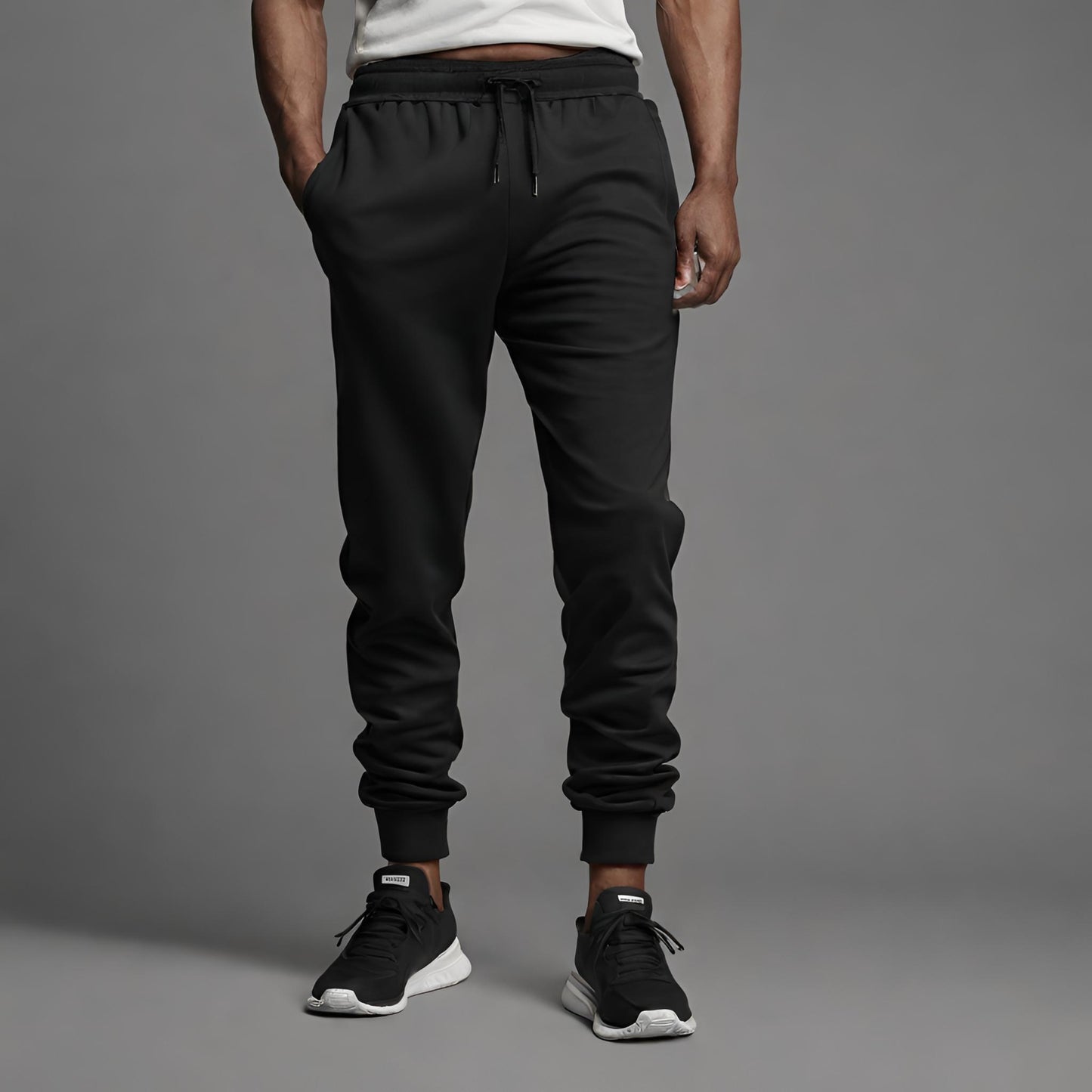 PREMIUM QUALITY PLAIN JOGGER (Black)