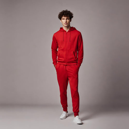 PREMIUM QUALITY PLAIN TRACKSUIT (Red)