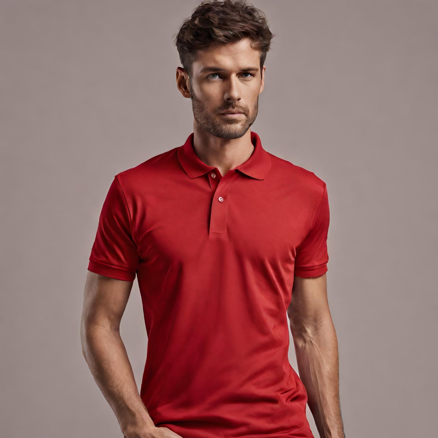 PREMIUM QUALITY PLAIN POLO (Red)