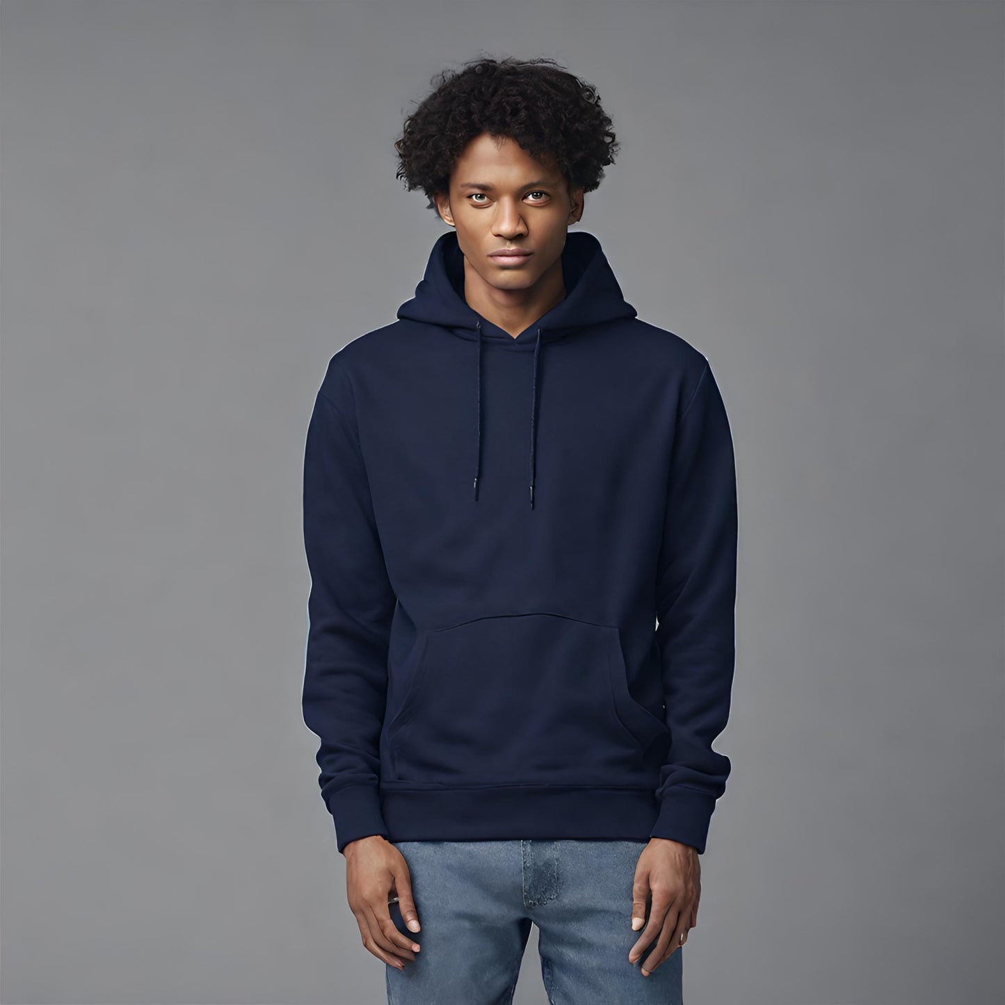 PREMIUM QUALITY PLAIN HOODIE (Deep Blue)