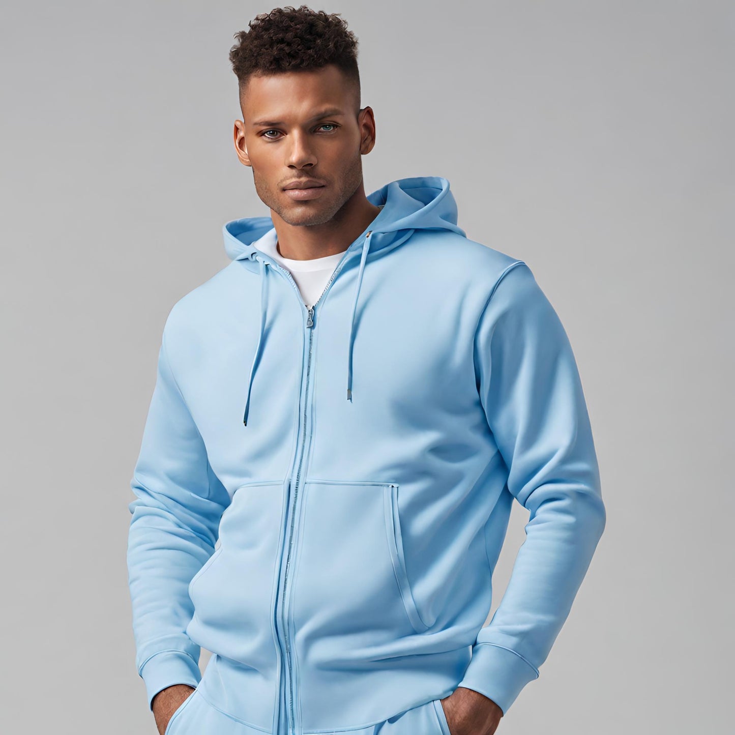 PREMIUM QUALITY PLAIN TRACKSUIT (Light Blue)