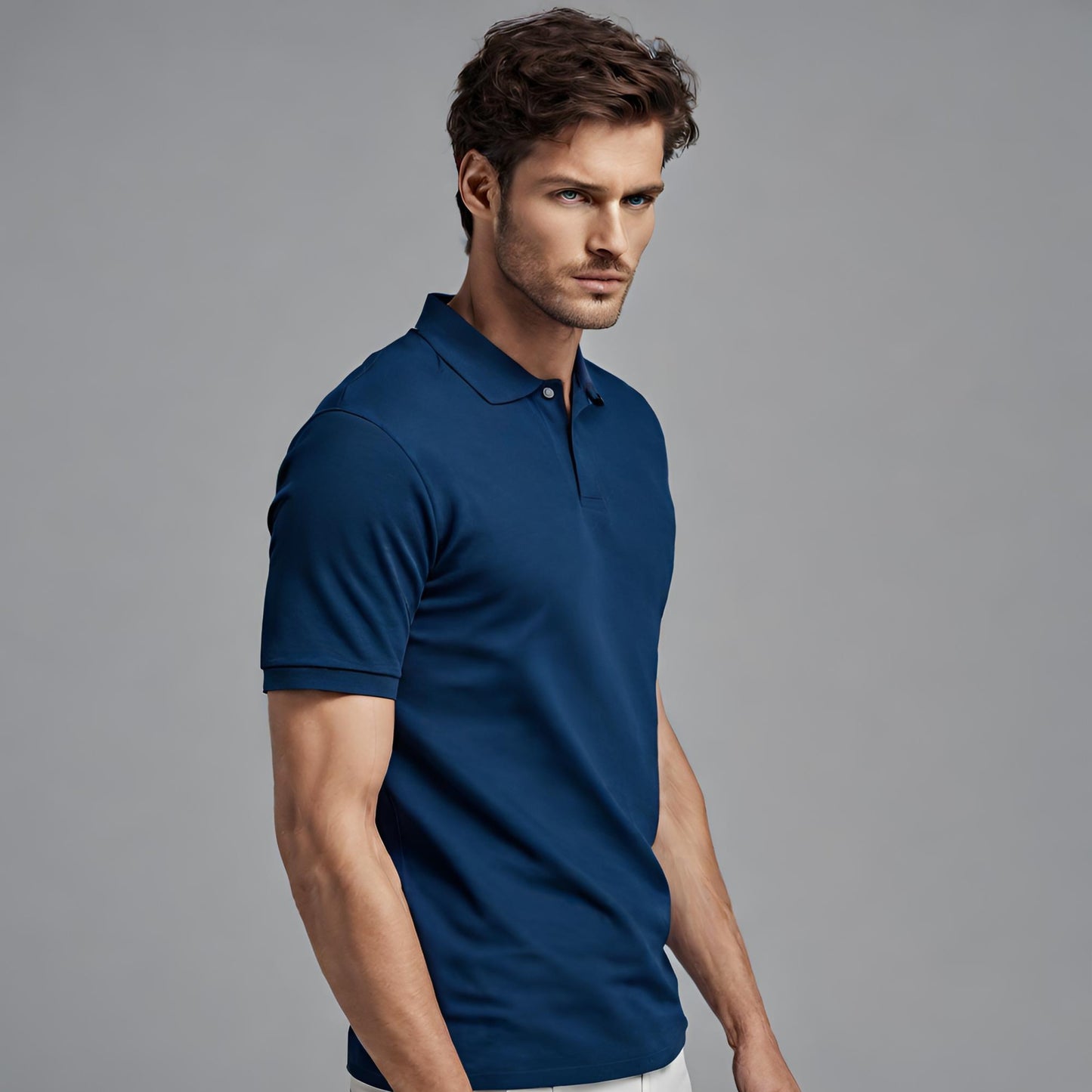 PREMIUM QUALITY PLAIN POLO (Deep Blue)