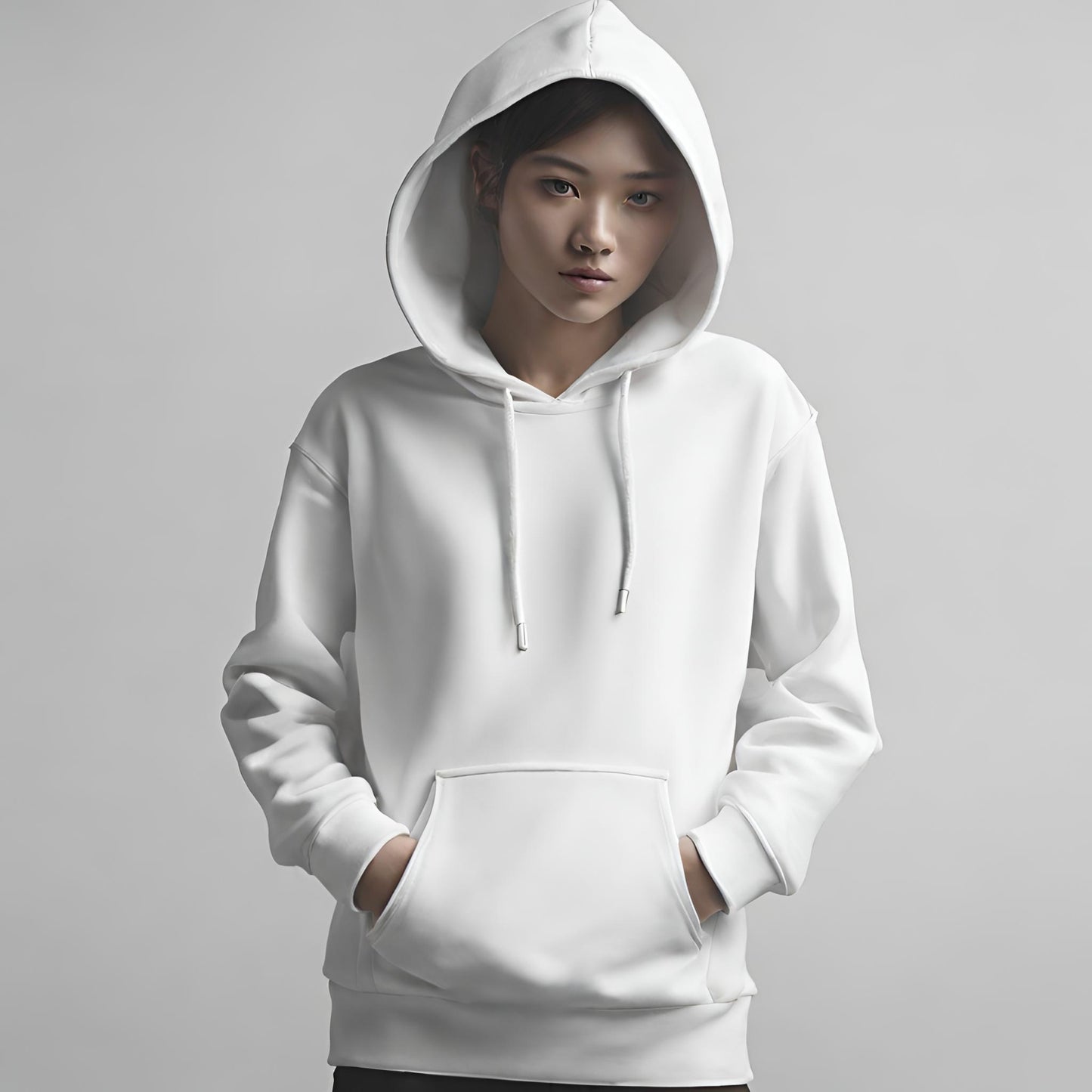 PREMIUM QUALITY PLAIN HOODIE (White)