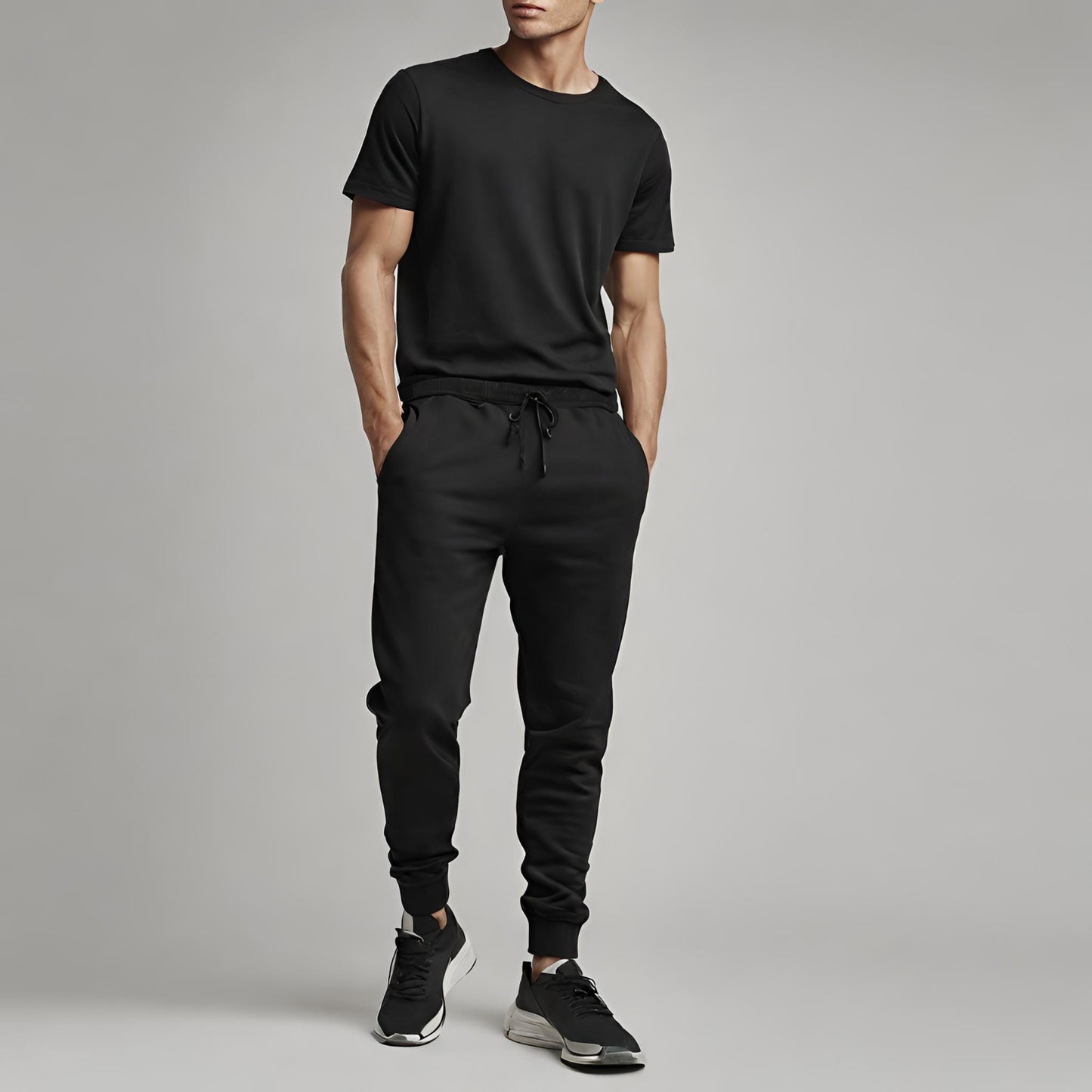 PREMIUM QUALITY PLAIN JOGGER (Black)