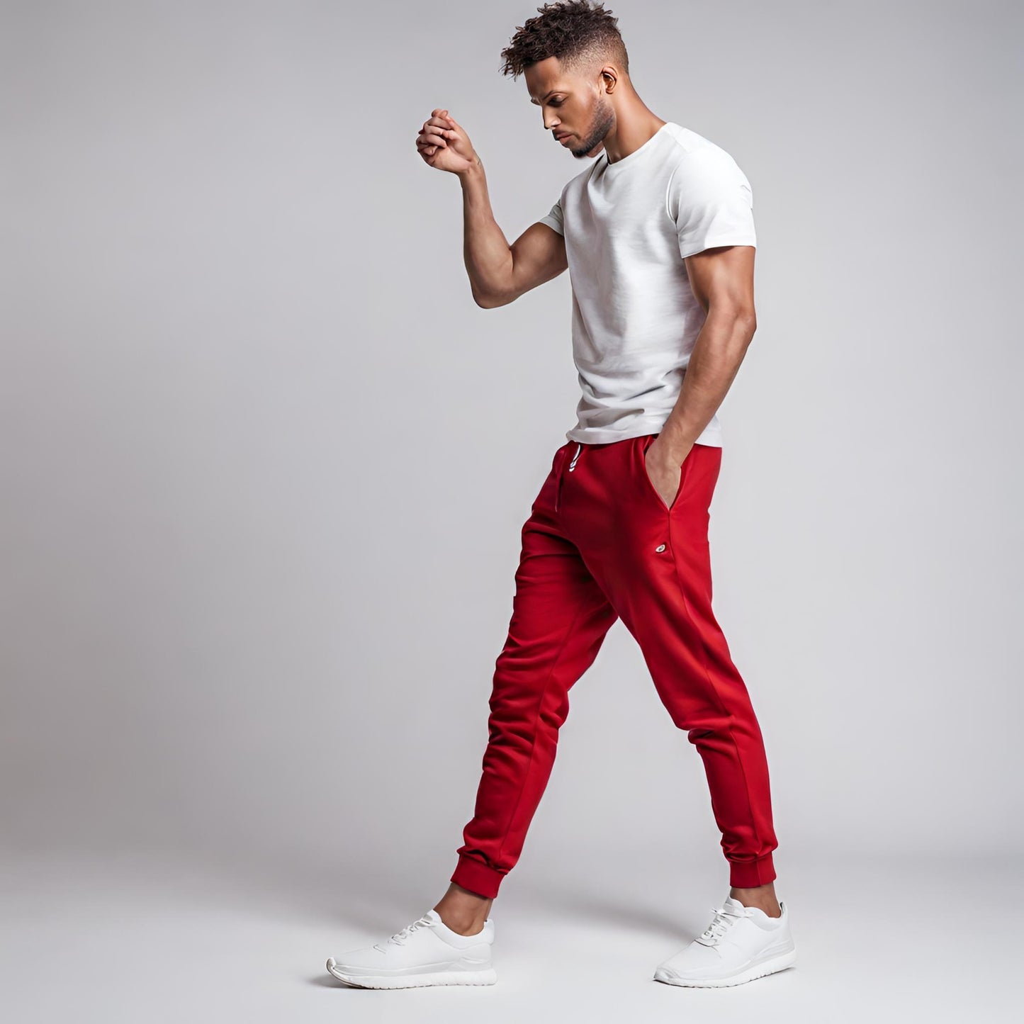 PREMIUM QUALITY PLAIN JOGGER (Red)