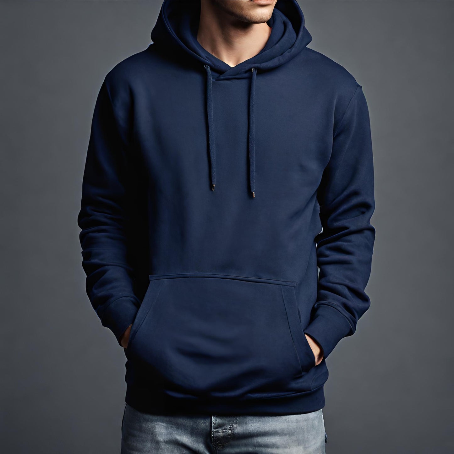 PREMIUM QUALITY PLAIN HOODIE (Deep Blue)