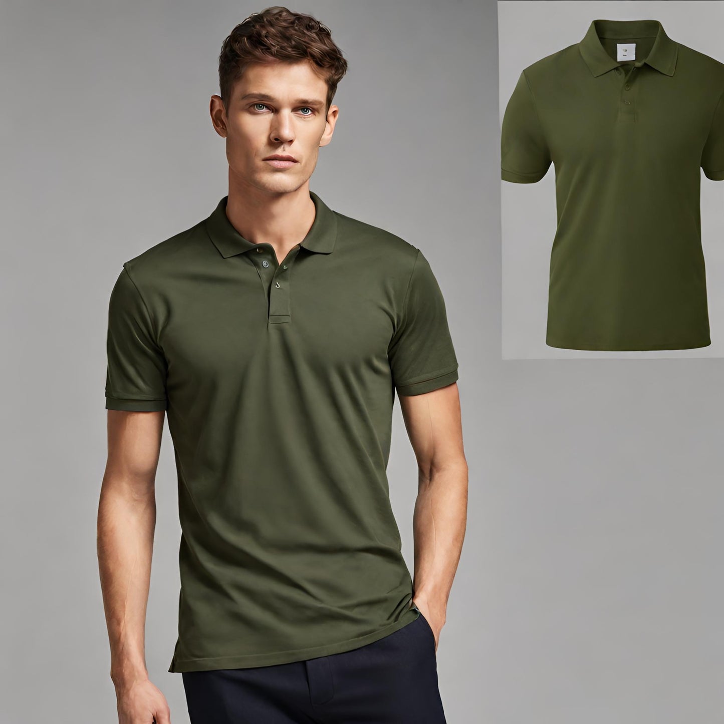 PREMIUM QUALITY PLAIN POLO (Green)