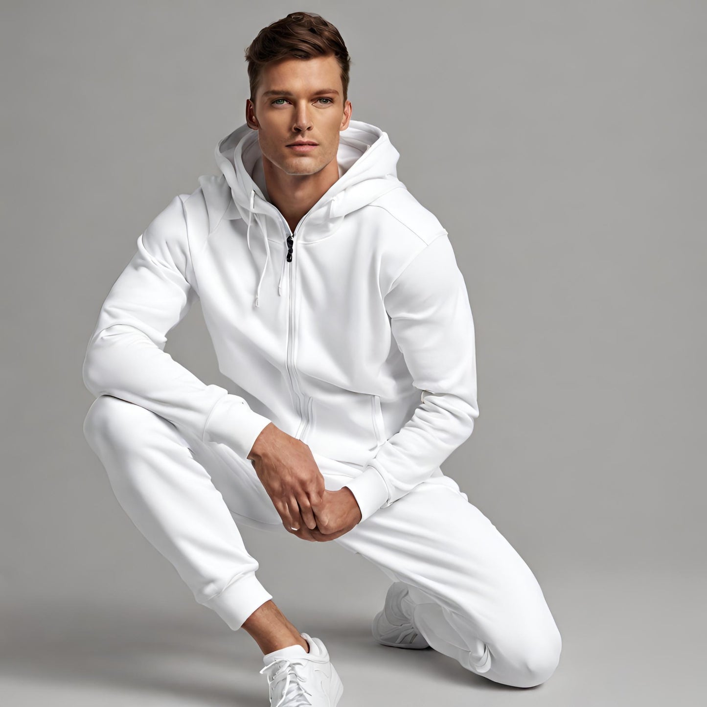 PREMIUM QUALITY PLAIN TRACKSUIT (White)