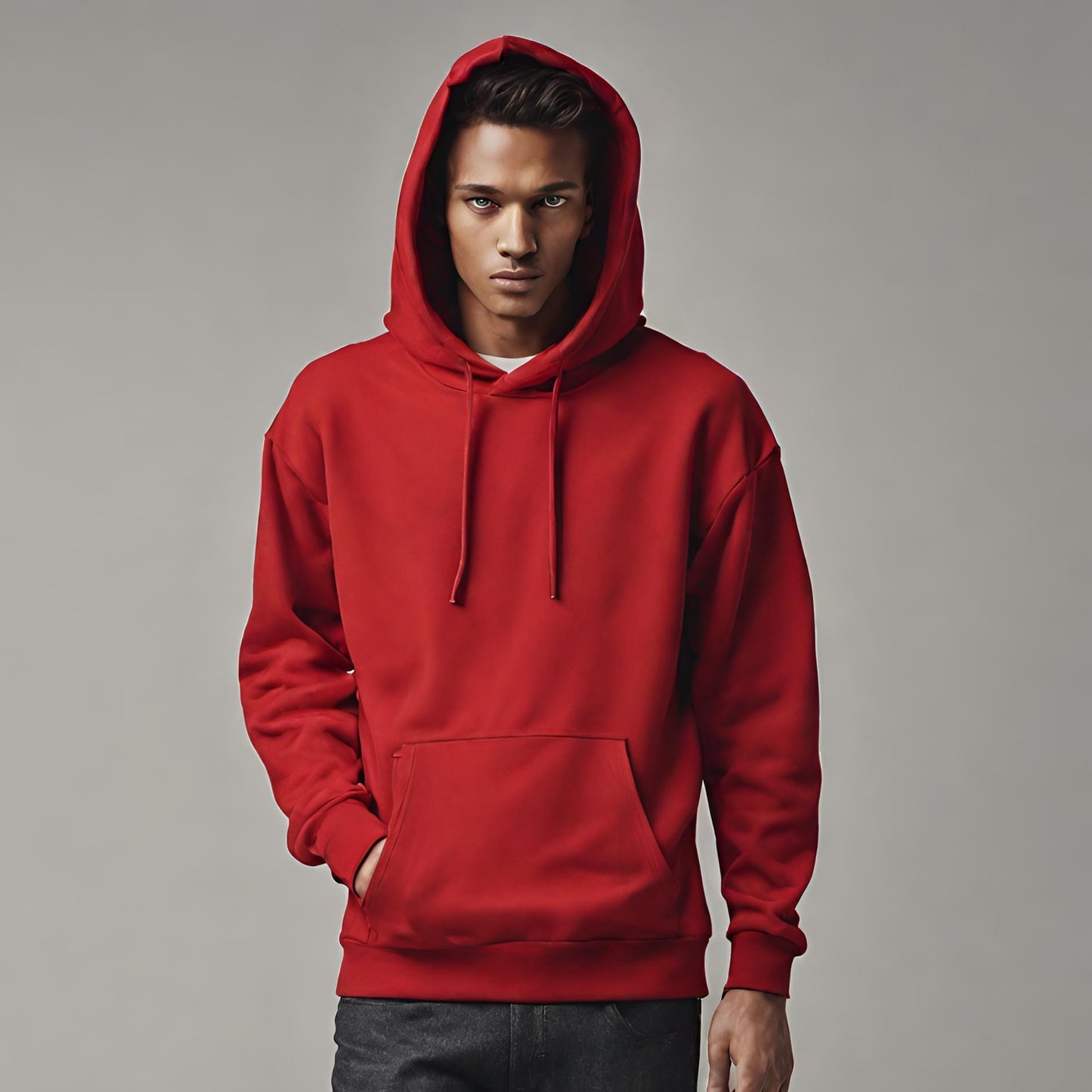 PREMIUM QUALITY PLAIN HOODIE (Red)