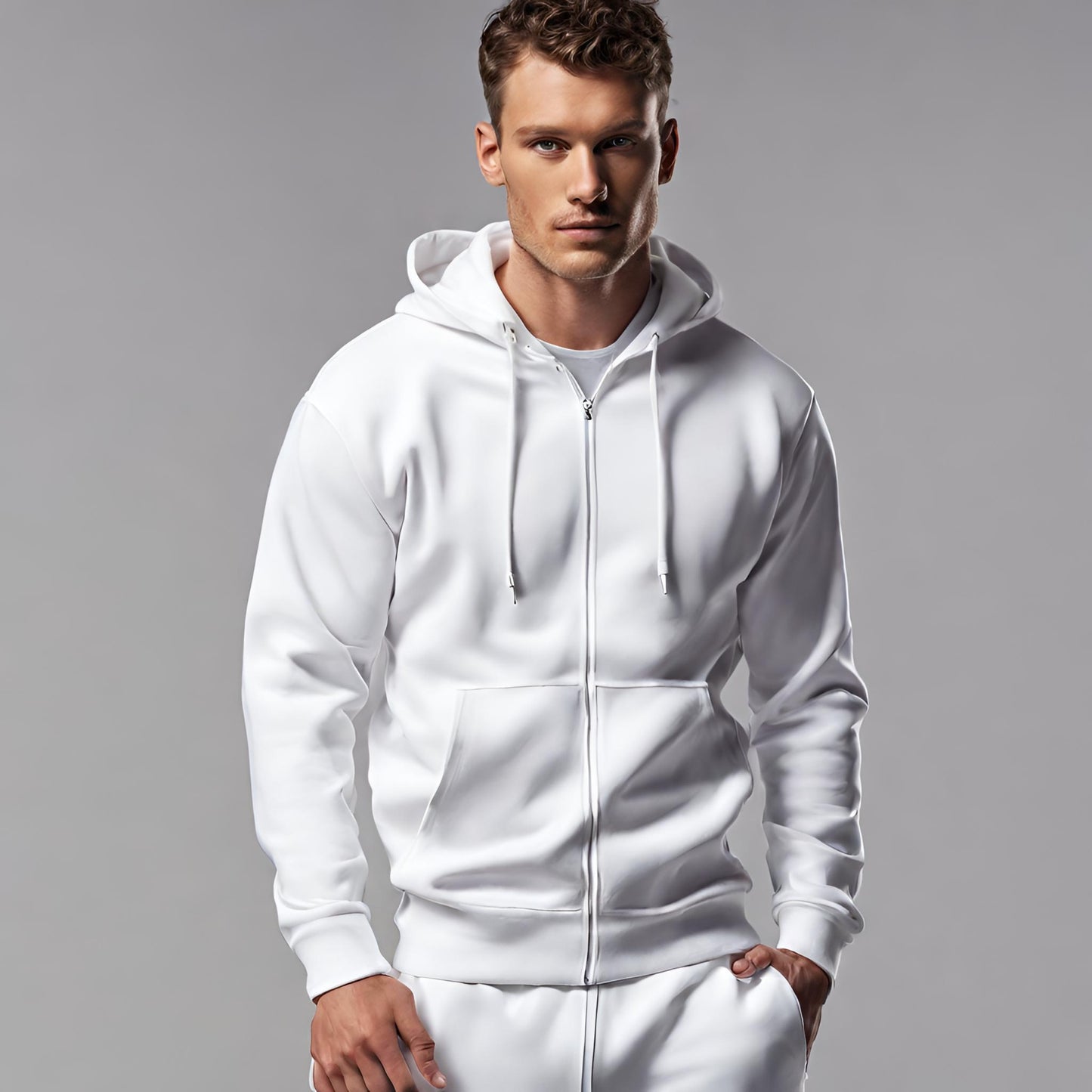 PREMIUM QUALITY PLAIN TRACKSUIT (White)