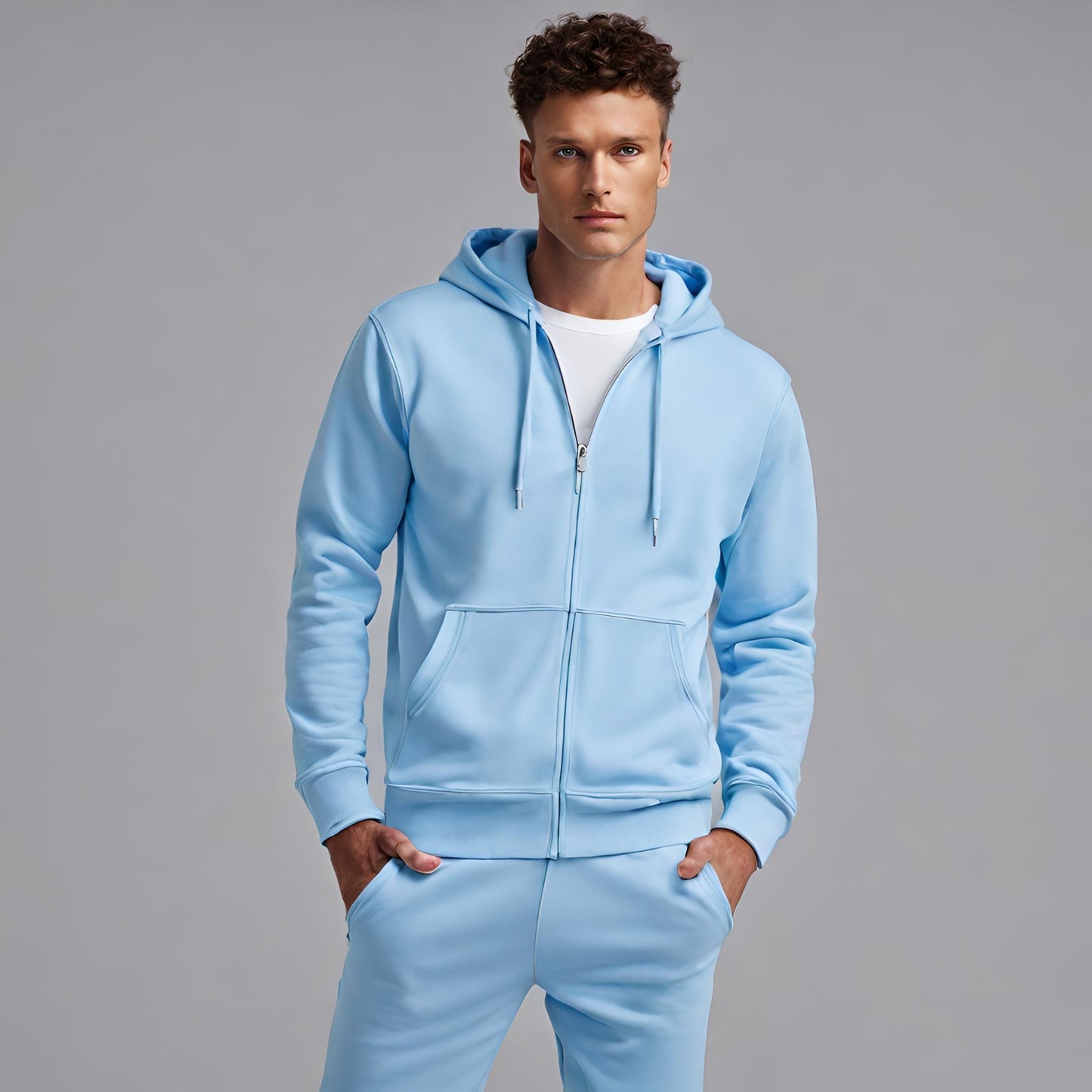 PREMIUM QUALITY PLAIN TRACKSUIT (Light Blue)