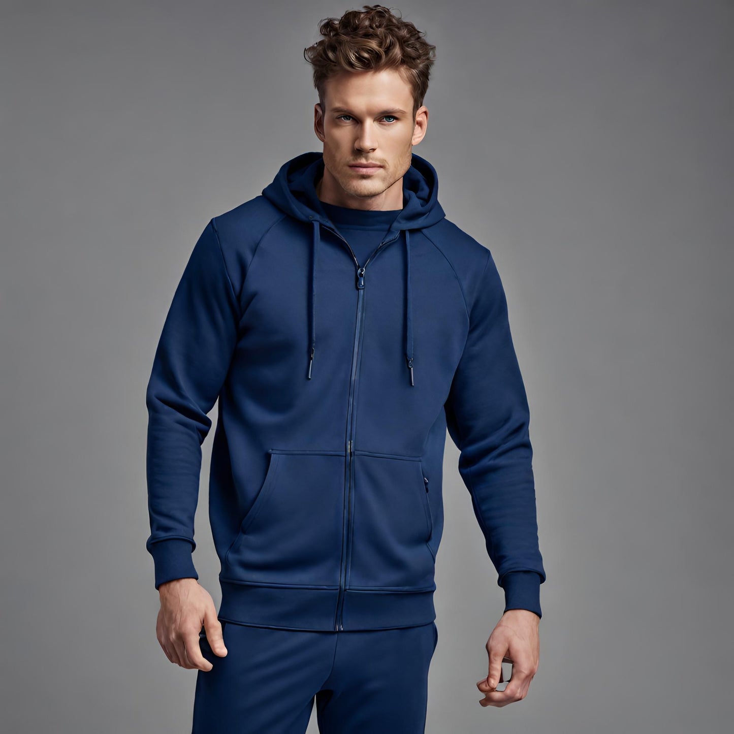 PREMIUM QUALITY PLAIN TRACKSUIT (Deep Blue)