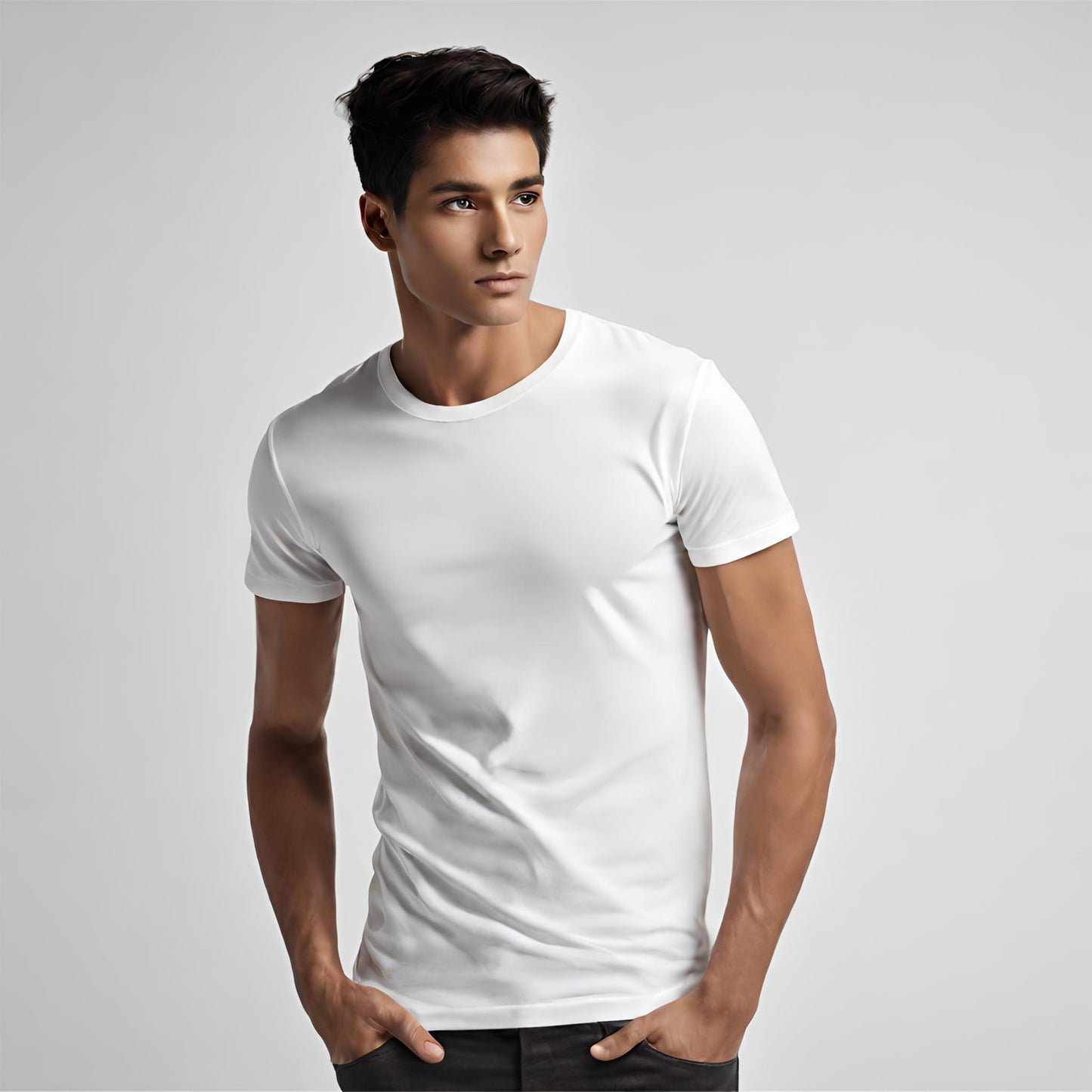 PREMIUM QUALITY PLAIN T-SHIRT (White)