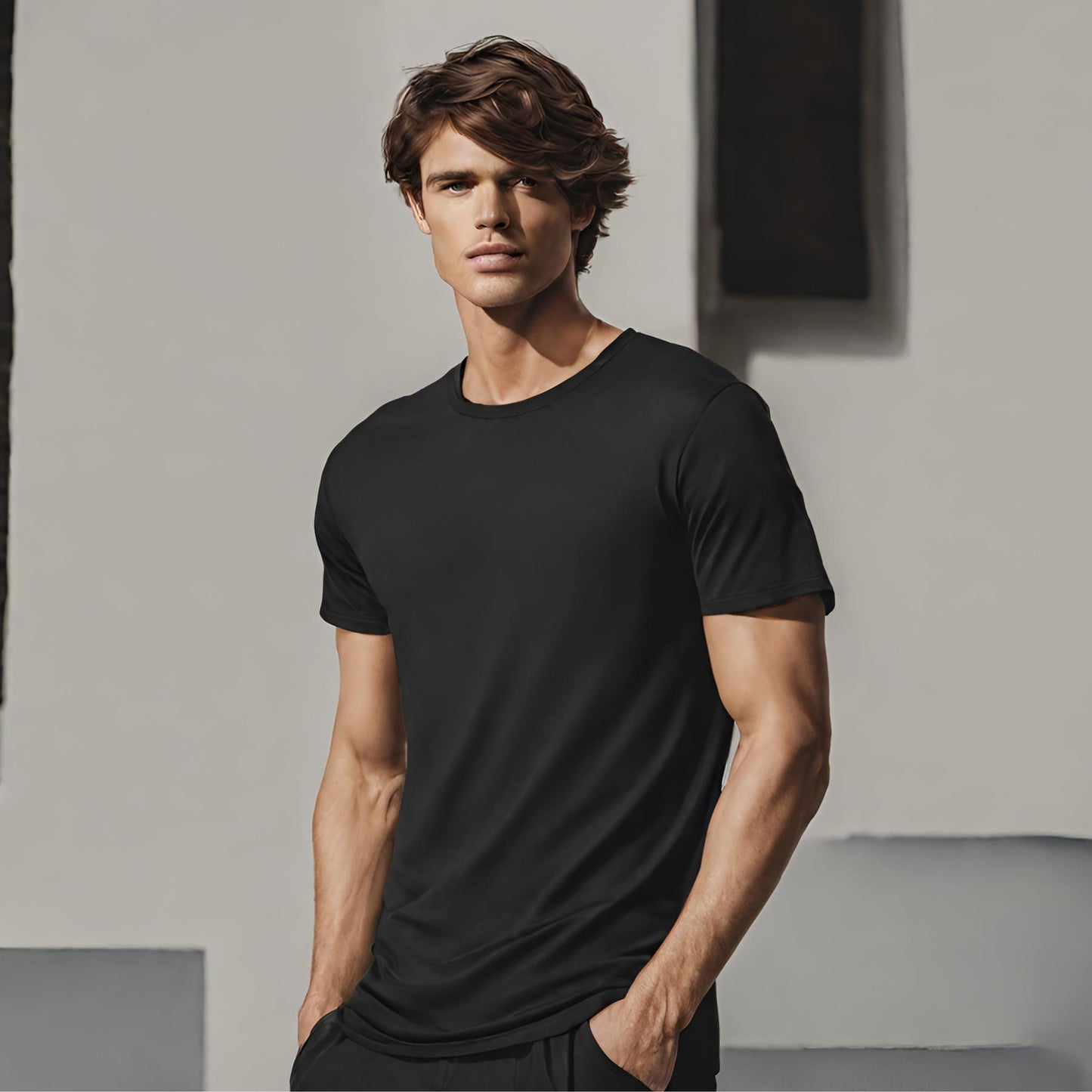 PREMIUM QUALITY PLAIN T-SHIRT (Black)