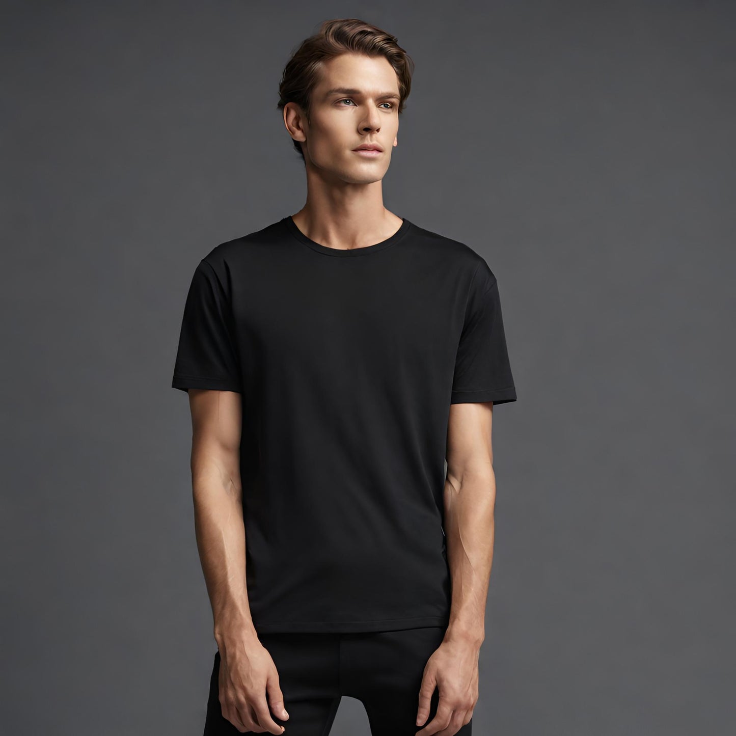 PREMIUM QUALITY PLAIN T-SHIRT (Black)