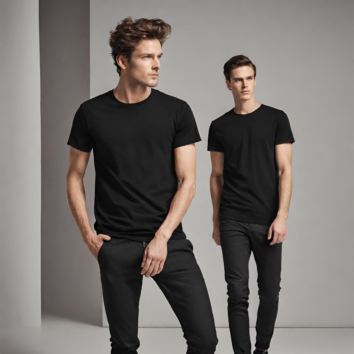 PREMIUM QUALITY PLAIN T-SHIRT (Black)