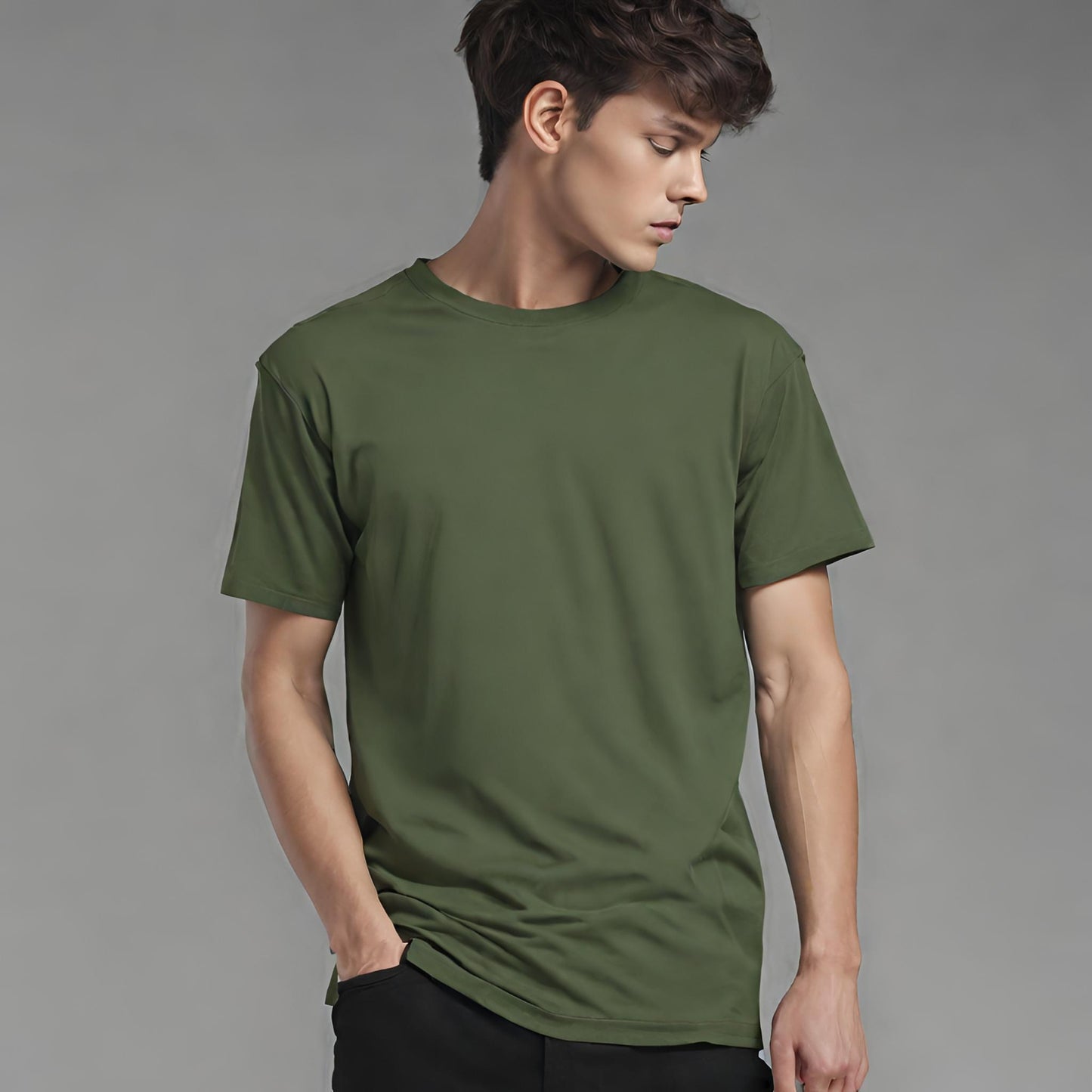 PREMIUM QUALITY PLAIN T-SHIRT (Green)